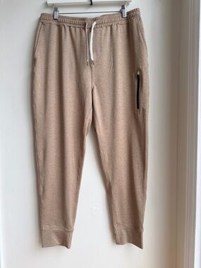 Vuori  Sunday Performance Jogger Pants Mens Size XL Heather Camel